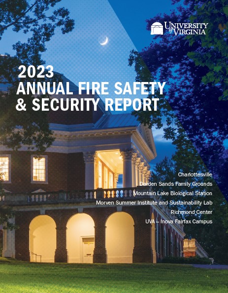 2023 Annual Fire Safety & Security Report cover